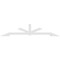 Ekena Millwork Vanguard Architectural Grade PVC Gable Bracket, 108"W x 22 1/2"H x 2"D x 4"F, 5/12 Pitch GBP108X23X0204VAN00 - alternate 4